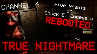 Rebeating Five Nights at Chuck E Cheese's Rebooted | TRUE NIGHTMARE with Costume on Channel 4