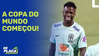 TUDO DA COPA: ABERTURA; TREINO DA SELEÇÃO; HOLANDA E INGLATERRA EM CAMPO | De Placa (21/11/22)