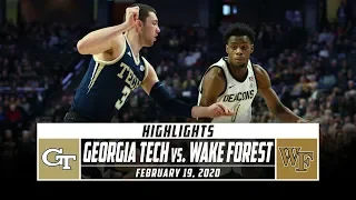 Georgia Tech vs. Wake Forest Basketball Highlights (2019-20) | Stadium