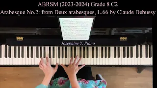 ABRSM Grade 8 C2 (2023-2024) Arabesque No.2: from Deux arabesques, L.66 by Claude Debussy