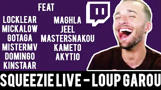 Twitch Squeezie - La Grosse Soirée Loup-Garou ! ft  Locklear, Mickalow, Gotaga, MisterMV, Domingo...