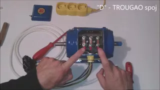 Kako prespojiti TROFAZNI motor na MONOFAZNU struju // How to connect three-phase