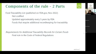 SQF and the Food Traceability Final Rule