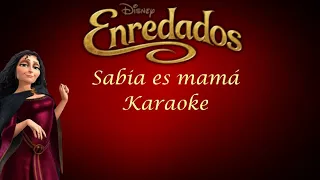 Sabia es mamá | Enredados | Karaoke 🖤🏰