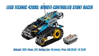 LEGO Technic 42095: Remote-Controlled Stunt Racer In-depth Review, Speed Build & Parts List [4K]