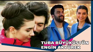 Engin Akyurek y Tuba Buyukustun: Mensajes que demuestran que son amigos sinceros.