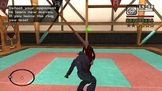 All three Gym Moves (Fight Moves) very early in the Game - from the Starter Save - GTA San Andreas