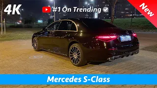 Mercedes S-Class 2021 AMG Line - Night review in 4K | Exterior - Interior, Crazy NEW Ambient lights!