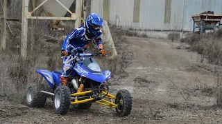 GAS GAS WILD 300 FULL THROTTLE RIDING on a Lost Quarry!! 2 STROKE QUAD
