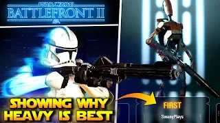 Star Wars Battlefront 2 - The Heavy is The Best Class Change My Mind, MVP Heavy Only