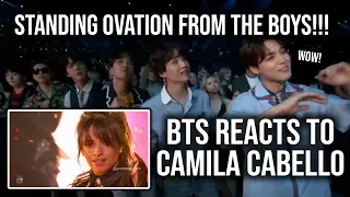 BTS reaction (STANDING OVATION) to Camila Cabello's performance at BBMAs 2018