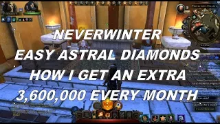 NEVERWINTER HOW I GET EASY 3,679,320 ASTRAL DIAMONDS EVERY MONTH EVEN NEW PLAYERS CAN GET IN ON IT