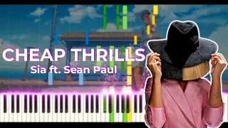 Sia - Cheap Thrills ft. Sean Paul Piano Cover [SHEET+MIDI]