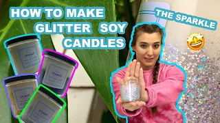HOW TO MAKE: GLITTER SOY CANDLES