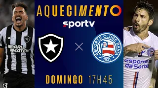 BOTAFOGO X BAHIA | AQUECIMENTO AO VIVO E COM IMAGENS | BRASILEIRÃO 2024 | #live | sportv