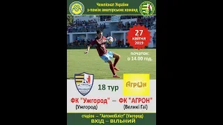 ФК "УЖГОРОД" - ФК "АГРОН"