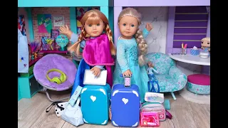 NURSERY REVEAL ~ NEW BABY DISNEY FROZEN DOLLHOUSE KITCHEN