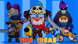 ROUGE MORTIS vs GALE DEMON BO | New Brawler Skin Ideas | Brawl Stars Fusion Memes #34