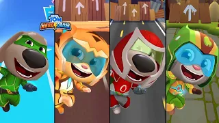 New!Talking Tom Hero Dash || Super Hero Ben vs Tiger Ginger vs Red Blame Ben vs Power Plant Tom