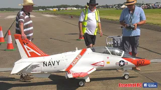 WOW !!! INCREDIBLE !!! MCDONNELL DOUGLAS GOSHAWK T-45 TURBINE RC JET | ARRESTOR HOOK DEPLOYED !