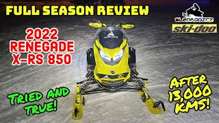 Reviewing the Fleet Part 2 of 3! | 2022 Ski-Doo Renegade XRS 850 After 13,000 KMs | A Mogul Master!