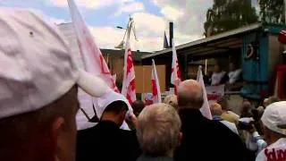 Protest związkowców w Szczecinie