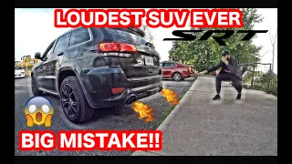 LOUDEST CAR IN THE WORLD ?! STRAIGHT PIPED JEEP SRT !!! POV DRIVE !!