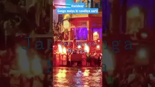 #haridwar #ganga #maiya ki #sandhya #aarti #shorts #youtubeshorts #bhaktidhara