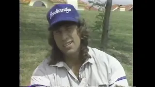 Kerry Von Erich shows his favorite hobby. WCCW 1987