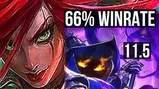 KATARINA vs VEIGAR (MID) | Quadra, Rank 7 Kata, 66% winrate, Legendary | EUW Grandmaster | v11.5