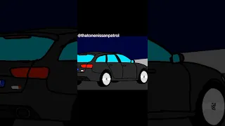 Audi Rs6 300km/h crash animated #cars #shorts #fyp #crash