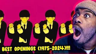 LEGENDARY OPENINGS ALL IN ONE VID!! Most Popular Anime Opening Of Each Year Reaction