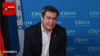 Markus Söder bei CDU-Schalte plötzlich ernst: "Das wars jetzt erst mal mit dem Schönen"