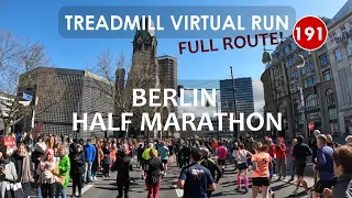 Treadmill Virtual Run 191: Berlin Half Marathon, FULL ROUTE!