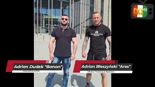 Zawodnicy KSW Adrian Banan Dudek i Mistrz Babilon Adrian Ares Błeszyński