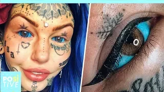 Influencer goes blind for having her eyeballs tattoed | Positive
