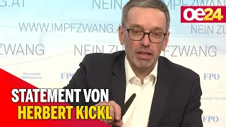 "Schwarz-Grüne Coronadiktatur": Statement von Herbert Kickl