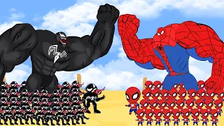 999 SPIDERMAN vs Evolution of Venom : The New Empire | Who Is The King Of Super Heroes ?