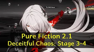 Pure Fiction 2.1 - Deceitful Chaos: Stage 3-4 | Honkai: Star Rail