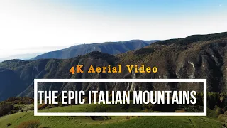 The epic Italian mountains By  Drone  4K 60FPS aerial video