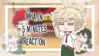 Bakusquad Reacts To MHA In 5 Minutes [Read Desc] - 🍋🍵