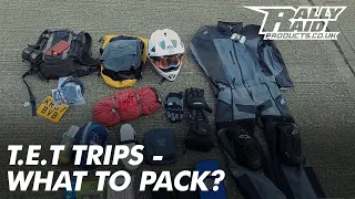DISCUSSION - PACKING FOR MOTORCYCLE T.E.T / ADV TRIPS