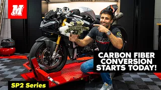First Carbon Fiber Pieces on our Ducati Panigale V4 SP2! | SP2 Series Part 9 | Motomillion