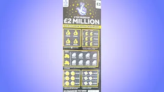 Scratchin' £2 MILLION Black Scratch Card 2 National Lottery #viral #asmr #scratch #scratchcards