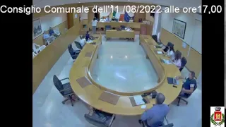 Consiglio Comunale  dell' 11/08/2022 alle ore 17,00