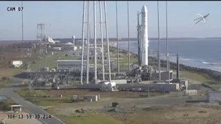 Rocket launches from Wallops Flight Facility in Virginia