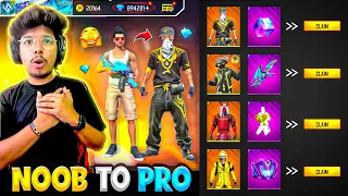 FREE FIRE NOOB TO PRO😍 IN 999 Diamonds💎Old Rare Bundles-Garena Free Fire