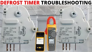 HVACR: How A Refrigerator/Freezer Defrost Timer Works/Defrost Timer Troubleshooting/Sequence/Testing