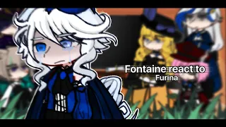 | Fontaine react to Furina | genshin impact | 🇷🇺/🇬🇧 |