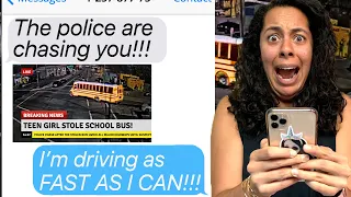 I Stole A SCHOOL BUS From My School! (Scary Text Message Story)